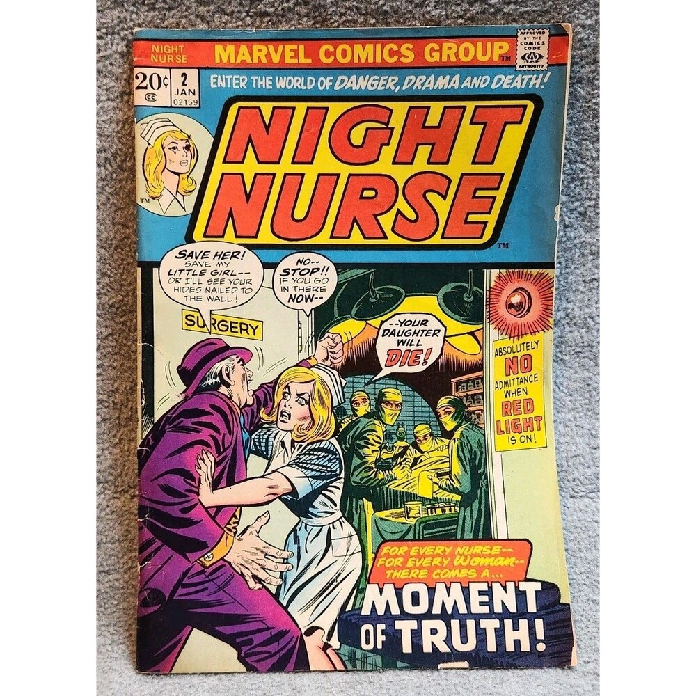 Night Nurse #2 (Marvel Comics January 1973) Fair Condition